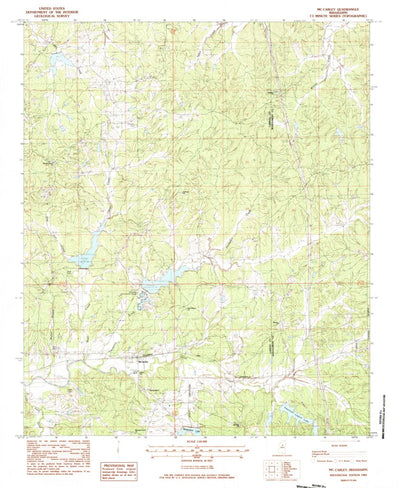United States Geological Survey Mccarley, MS (1983, 24000-Scale) digital map
