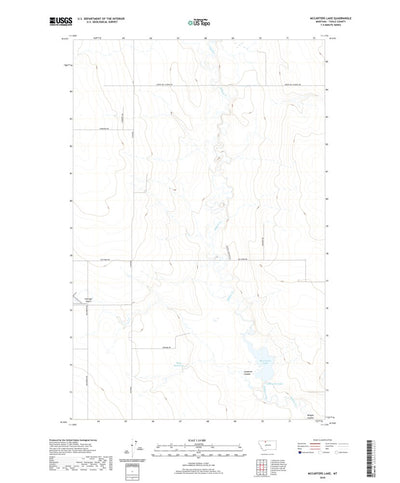 United States Geological Survey McCarters Lake, MT (2020, 24000-Scale) digital map