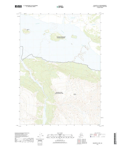 United States Geological Survey McCarthy A-3 SW, AK (2017, 25000-Scale) digital map