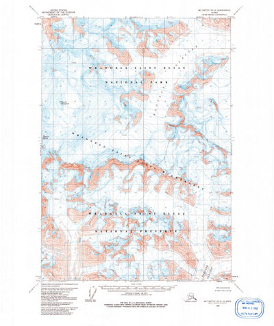 United States Geological Survey Mccarthy B-2, AK (1959, 63360-Scale) digital map