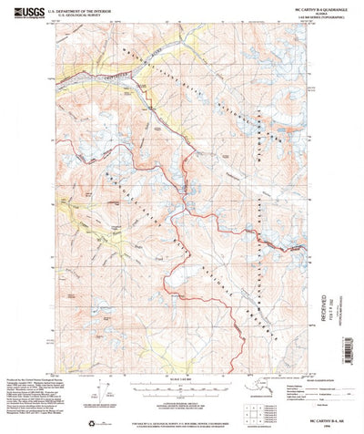 United States Geological Survey Mccarthy B-4, AK (1994, 63360-Scale) digital map
