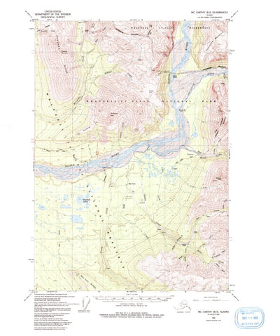 United States Geological Survey Mccarthy B-5, AK (1959, 63360-Scale) digital map