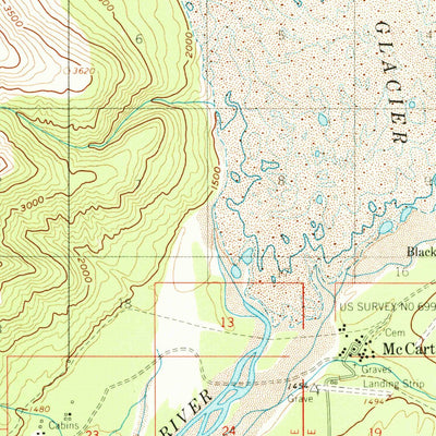 United States Geological Survey Mccarthy B-6, AK (1959, 63360-Scale) digital map