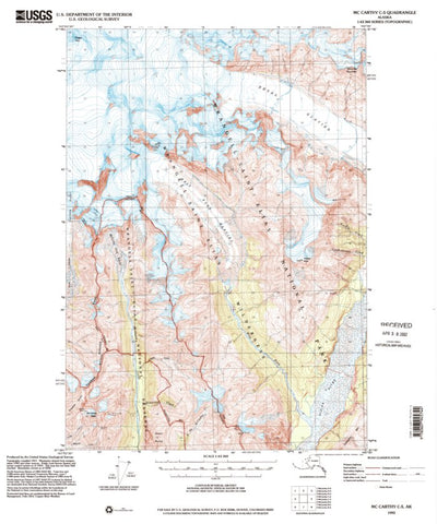 United States Geological Survey Mccarthy C-5, AK (1993, 63360-Scale) digital map