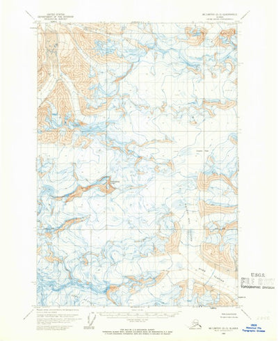 United States Geological Survey Mccarthy D-5, AK (1960, 63360-Scale) digital map