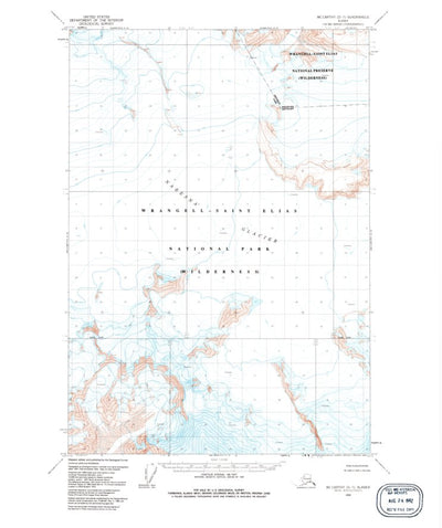 United States Geological Survey Mccarthy D-7, AK (1959, 63360-Scale) digital map