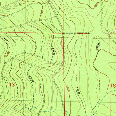 United States Geological Survey Mccarty Butte, OR (1982, 24000-Scale) digital map