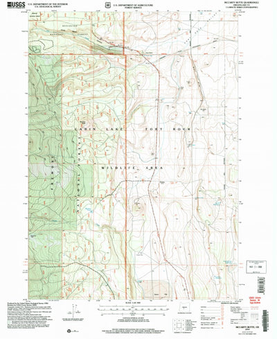 United States Geological Survey Mccarty Butte, OR (2004, 24000-Scale) digital map