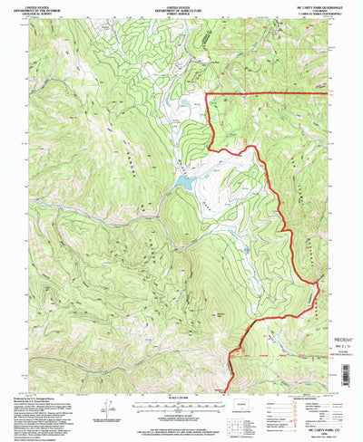 United States Geological Survey Mccarty Park, CO (1994, 24000-Scale) digital map