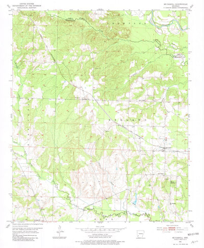 United States Geological Survey Mccaskill, AR (1951, 24000-Scale) digital map