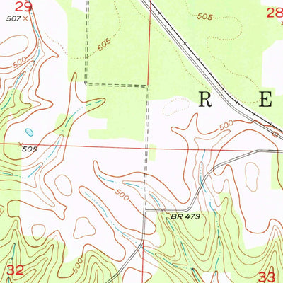 United States Geological Survey Mccaskill, AR (1951, 24000-Scale) digital map