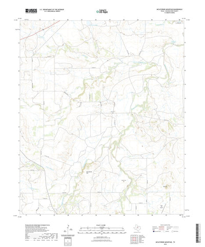 United States Geological Survey McCathrine Mountain, TX (2022, 24000-Scale) digital map