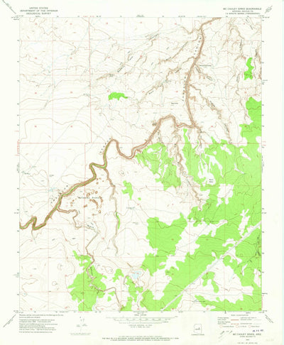 United States Geological Survey Mccauley Sinks, AZ (1970, 24000-Scale) digital map