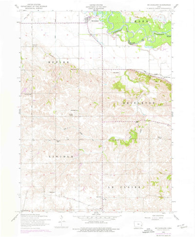 United States Geological Survey Mccausland, IA (1953, 24000-Scale) digital map