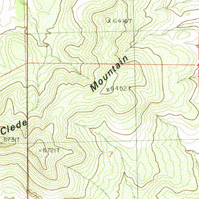 United States Geological Survey Mcclede Mountain, NM (1985, 24000-Scale) digital map