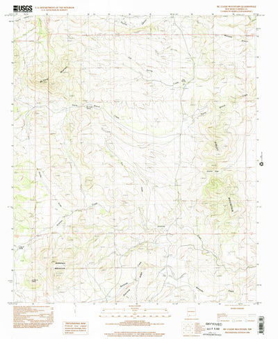 United States Geological Survey Mcclede Mountain, NM (1996, 24000-Scale) digital map