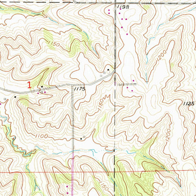 United States Geological Survey Mcclelland, IA (1956, 24000-Scale) digital map