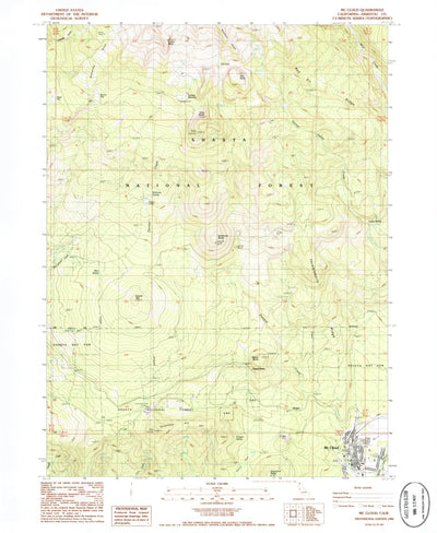 United States Geological Survey Mccloud, CA (1986, 24000-Scale) digital map