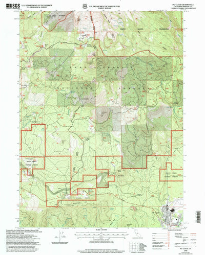 United States Geological Survey Mccloud, CA (1998, 24000-Scale) digital map