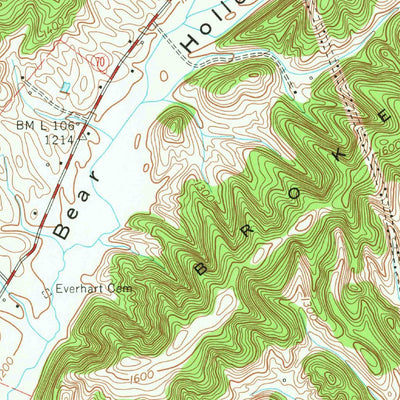 United States Geological Survey Mccloud, TN (1961, 24000-Scale) digital map