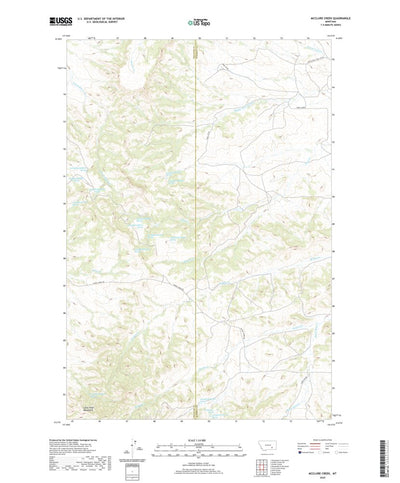 United States Geological Survey McClure Creek, MT (2020, 24000-Scale) digital map