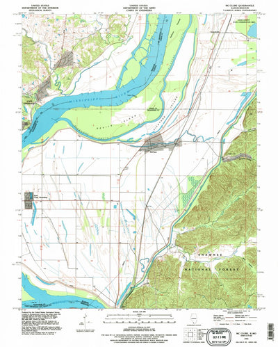 United States Geological Survey Mcclure, IL-MO (1993, 24000-Scale) digital map