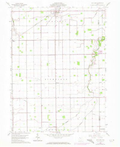United States Geological Survey Mcclure, OH (1960, 24000-Scale) digital map
