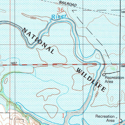 United States Geological Survey Mcclure, OK (1987, 24000-Scale) digital map