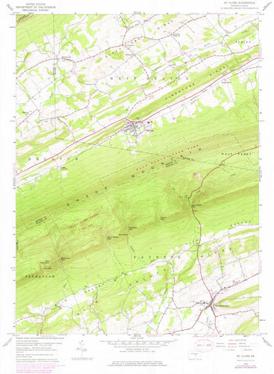 United States Geological Survey Mcclure, PA (1959, 24000-Scale) digital map