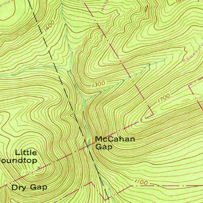 United States Geological Survey Mcclure, PA (1959, 24000-Scale) digital map