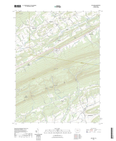 United States Geological Survey McClure, PA (2023, 24000-Scale) digital map