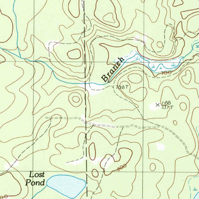United States Geological Survey Mcclusky Lake, ME (1986, 24000-Scale) digital map