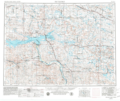 United States Geological Survey Mcclusky, ND (1954, 250000-Scale) digital map