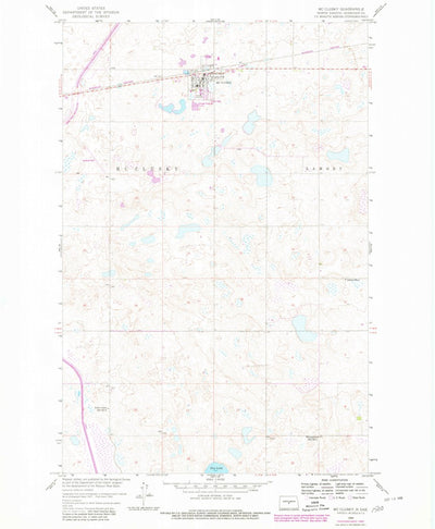 United States Geological Survey Mcclusky, ND (1959, 24000-Scale) digital map