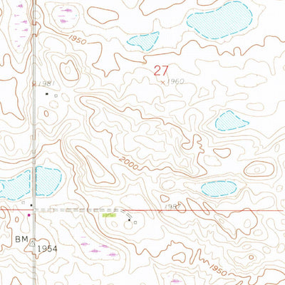 United States Geological Survey Mcclusky, ND (1959, 24000-Scale) digital map
