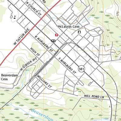 United States Geological Survey McColl, SC (2020, 24000-Scale) digital map
