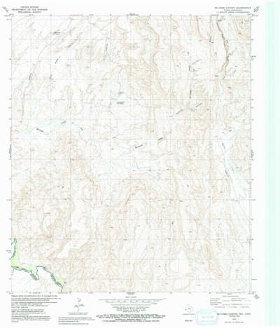 United States Geological Survey Mccomb Canyon, TX (1979, 24000-Scale) digital map