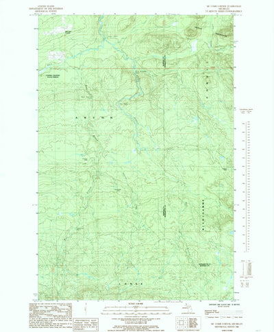 United States Geological Survey Mccomb Corner, MI (1984, 24000-Scale) digital map