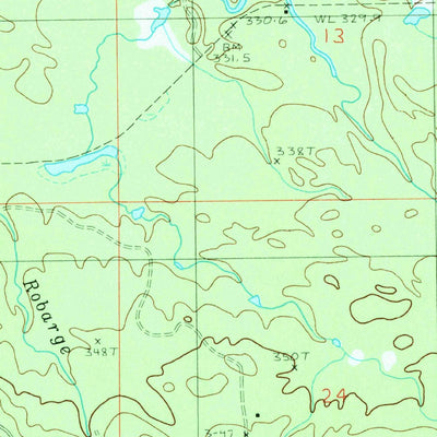 United States Geological Survey Mccomb Corner, MI (1984, 24000-Scale) digital map