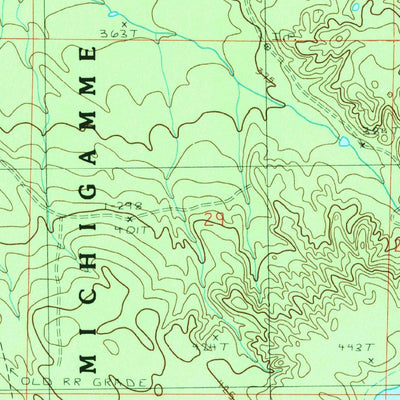 United States Geological Survey Mccomb Corner, MI (1984, 24000-Scale) digital map