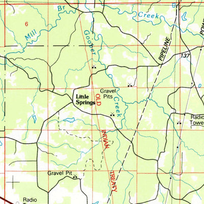 United States Geological Survey Mccomb, MS-LA (1984, 100000-Scale) digital map