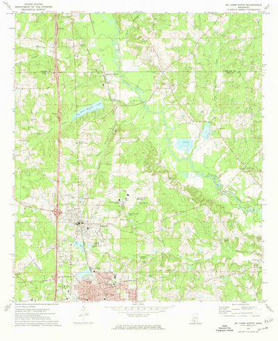 United States Geological Survey Mccomb North, MS (1972, 24000-Scale) digital map