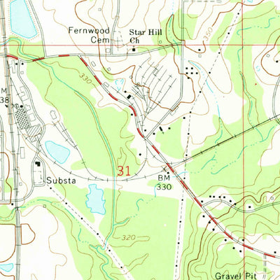 United States Geological Survey Mccomb South, MS (1972, 24000-Scale) digital map