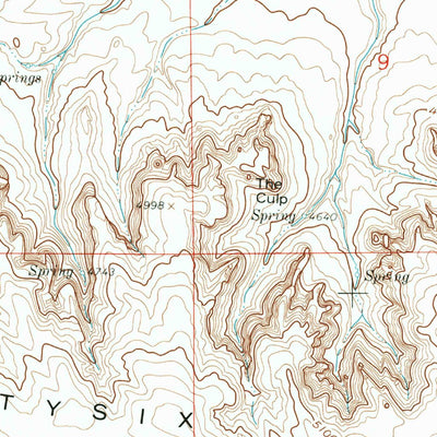 United States Geological Survey Mccompsey Pass, WY-NE (1960, 24000-Scale) digital map