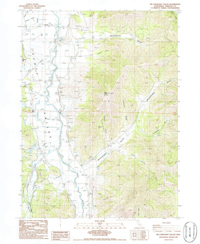 United States Geological Survey Mcconaughy Gulch, CA (1986, 24000-Scale) digital map