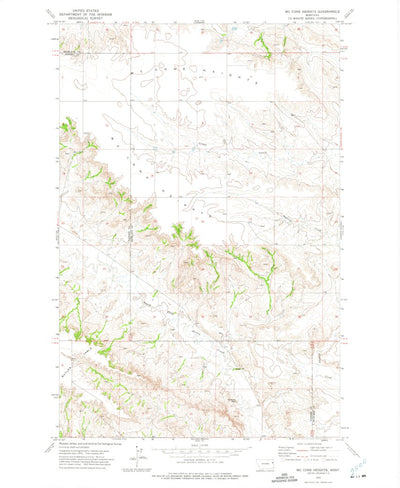 United States Geological Survey Mccone Heights, MT (1972, 24000-Scale) digital map
