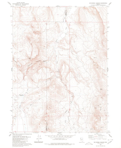 United States Geological Survey Mcconnel Canyon, NV (1980, 24000-Scale) digital map