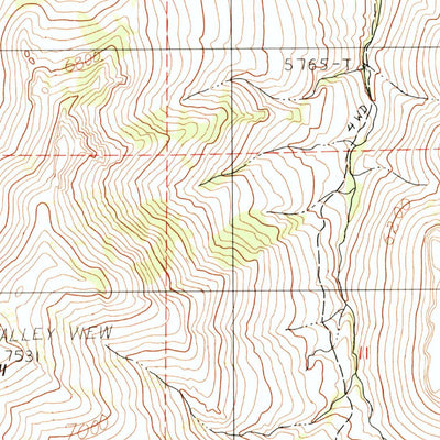 United States Geological Survey Mcconnell Peak, NV-OR (1991, 24000-Scale) digital map