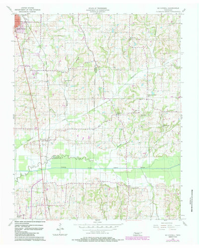 United States Geological Survey Mcconnell, TN (1956, 24000-Scale) digital map