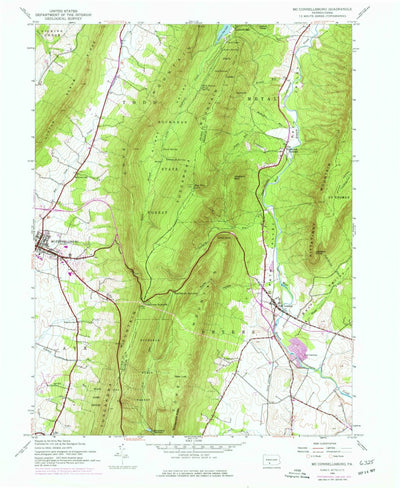 United States Geological Survey Mcconnellsburg, PA (1944, 24000-Scale) digital map